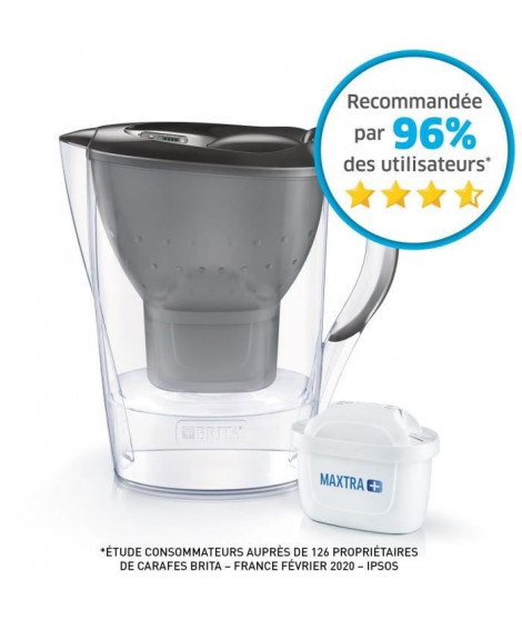 Carafe filtrante - BRITA - MARELLA - Graphite - 3 filtres MAXTRA +