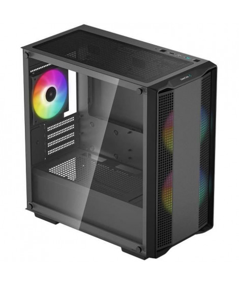 Boîtier PC - DEEPCOOL - CC360 A-RGB (Noir) - Mini tour - Format Micro-ATX - 3x120mm A-RGB