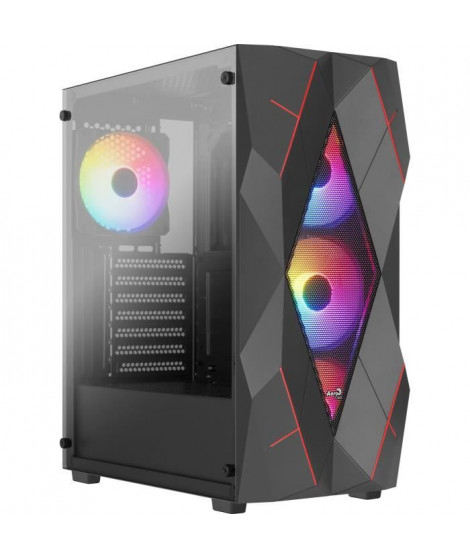 Boîtier PC - AEROCOOL - Volcan G v1 (Noir) - Moyen tour - Format ATX - Sans alimentation