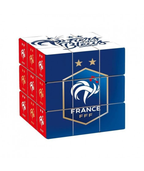 Cube 3x3 Equipe de France - Megableu - Casse-tete Rubik's - Supportez les Bleus !