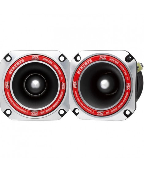 MTX AUDIO - MTX tweeter a haute efficacité RTX2BTs - Ø8cm - Bobine 25mm - 100W RMS - 400W - Peak 4O 102,0dB/2V/1m vendu a la …
