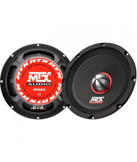 MTX AUDIO - Enceinte auto - MTX grave-médium - RTX84 - Ø20cm - Bobine 51mm - 150W RMS - 600W - Peak 4O 97,7dB/2V/1m vendu a l…