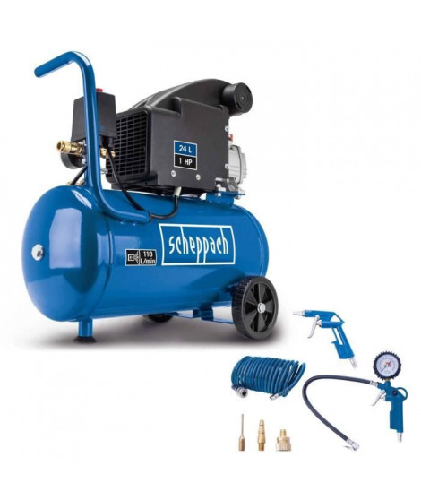 Compresseur de 24 litres SCHEPPACH HC24-8S-A 750 W