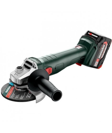 Meuleuse d'angle sans fil - METABO - W 18 L 9-125 - 18 V - MetaBOX 165 L