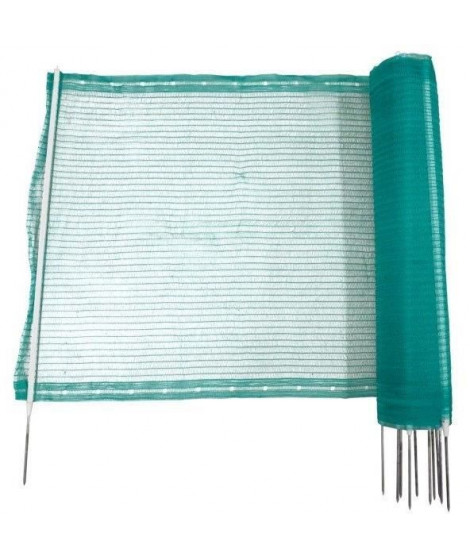 Clôture universelle - KERBL - 20 m - 11 piquets simple pointes - 80 cm - Vert