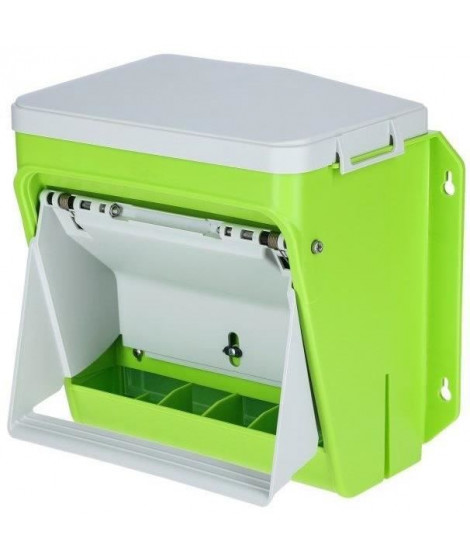 Nourrisseur automatique - KERBL - SmartCoop - Volet de protection - 7,5 kg - Vert