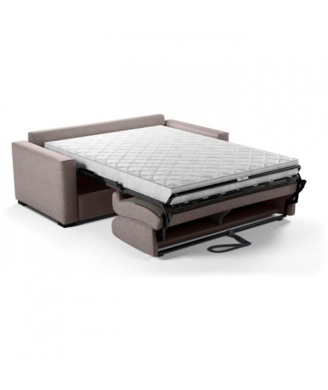 Canapé convertible express - MARIUS - Tissu Beige - 190 x 100 x 87 cm