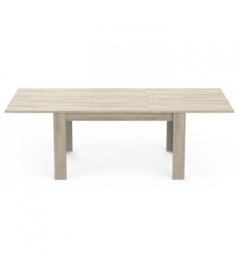 Table extensible - COTTAGE - Rectangulaire - Décor mélaminé chene kronberg - Pied en L -  6 places - 170 /230 x 90 cm - DEMEYERE