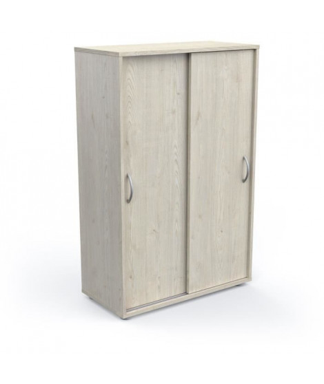 Meuble de rangement - Entrée - 2 portes coulissantes - Chene topanga - 106 x 33 x 106 cm - NEXTY - DEMEYERE