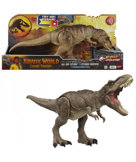 Jurassic World-Tyrannosaure Attaque Impitoyable-Figurine articulée HXF53