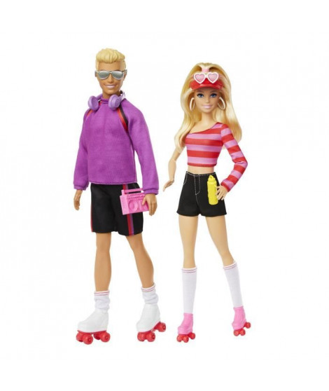Barbie-Fashionistas-Coffret poupées et accessoires patins a roulettes HXK90