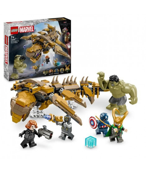 LEGO Marvel 76290 Les Avengers Contre le Léviathan, Set avec minifigurines de super-héros