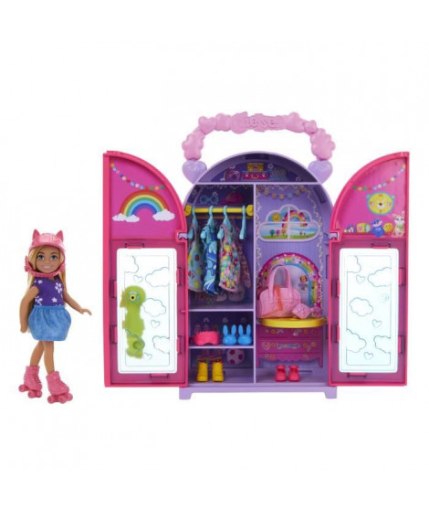 Barbie-Poupée et Dressing Chelsea-Coffret vetements et accessoires HXN03