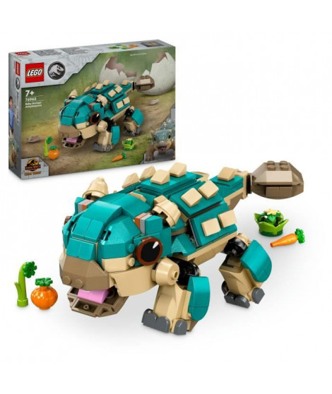 LEGO Jurassic World 76962 Bébé Bumpy, l'ankylosaure - Pour les fans de La Colo du Crétacé