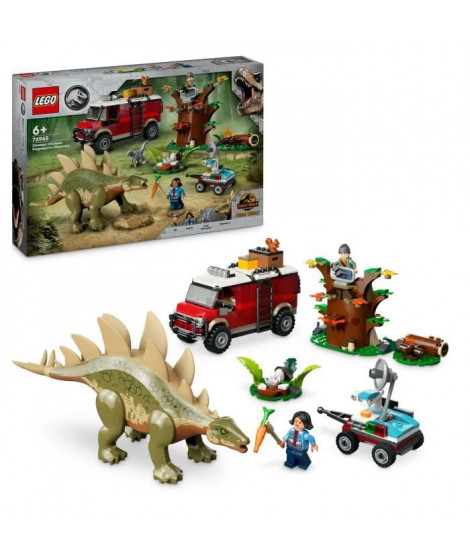 LEGO Jurassic World 76965 Missions dinosaures : la découverte du stégosaure, Jeu éducatif