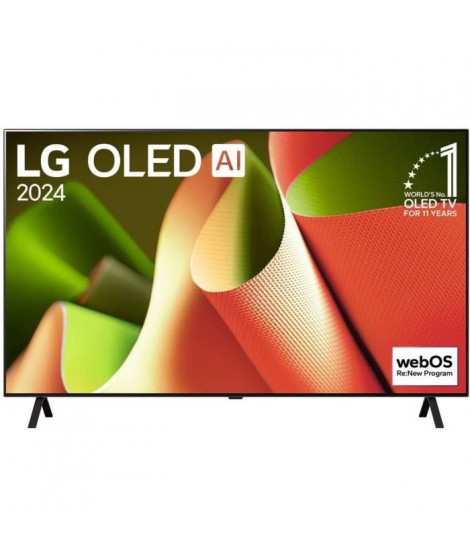 TV OLED - LG - 65B4 - 65 (165 cm) - 4K UHD 3840x2160 - Processeur IA a8 4K - 120 Hz - Dolby Vision - Smart TV - 4xHDMI - WiFi
