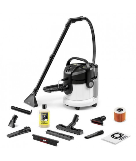 New - Aspirateur Injecteur Extracteur Eau et Poussieres Karcher SE 4 plus + kit accessoires - Cuve Polypropylene 18L - 1000W