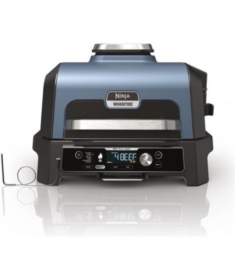Barbecue électrique avec fumoir et thermosonde - NINJA - Woodfire Pro Connect XL - OG901EU - Granulés Woodfire