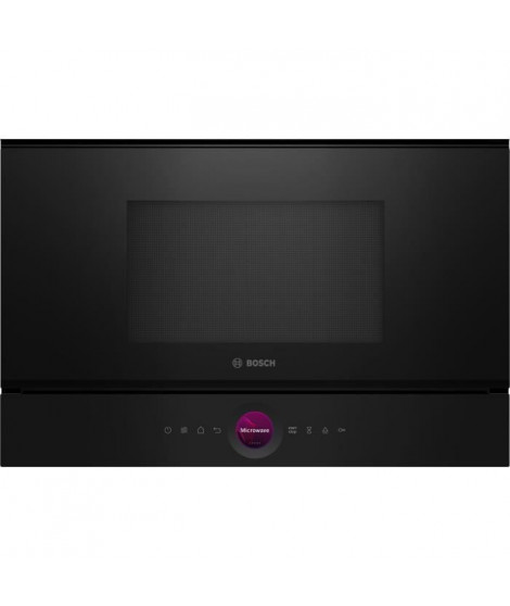 Micro-ondes simple Encastrable - BOSCH SER8 - BFL7221B1 Noir - Vol four: 21l - 1 mode de cuisson - H382xL594xP318mm