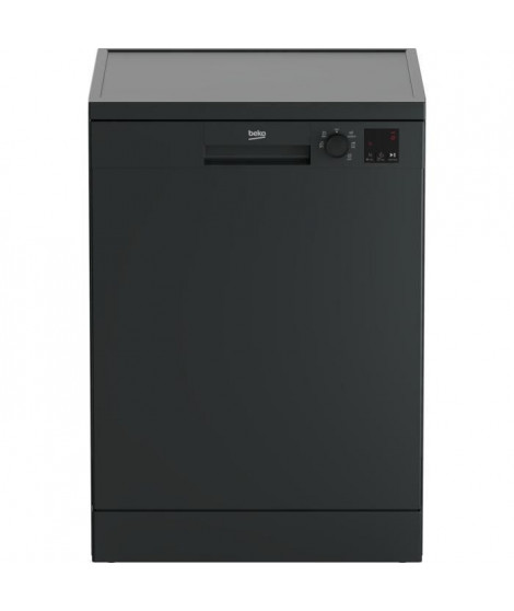 Lave-vaisselle pose libre BEKO DVN06431A - 14 couverts - L60cm - 47dB - Anthracite
