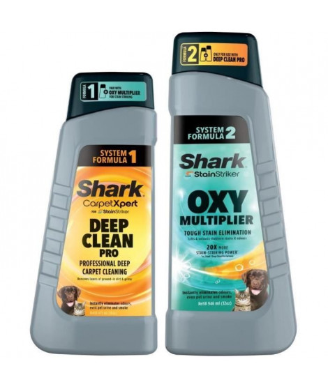 Liquides nettoyants pour aspirateur détacheur PX200EUT - SHARK - Solution double activation