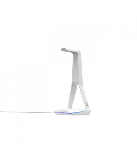 Support pour Casque/Micro-Casque - THE G-LAB - K-STAND HYDROGEN - 2 ports USB - Blanc
