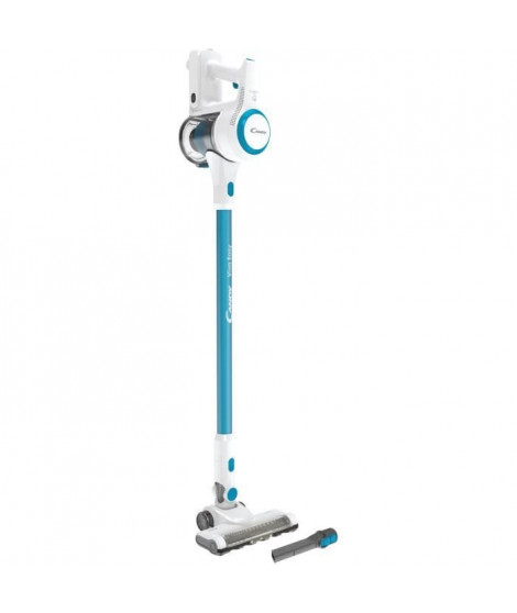 CANDY Viva CVIVA02E - Aspirateur Balai sans fil multifonction - 22  V - Autonomie 30 min - Bleu / Blanc