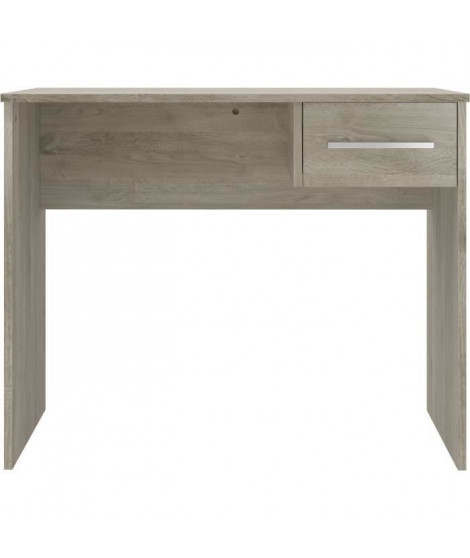 Bureau petit tiroir chene - Mélaminé chene - 90 x 50 x 74 cm