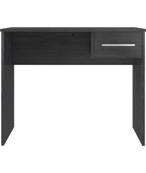 Bureau petit tiroir - Mélaminé gris cendré - 90 x 50 x 74 cm
