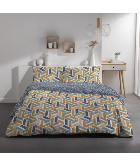 Parure de lit 2 personnes - TODAY - Sunshine 15.32 - 220 x 240 cm - 100% Coton imprimé