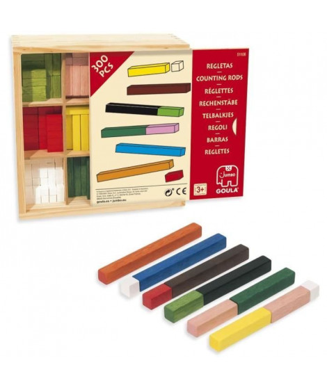 Jeu éducatif - GOULA - Réglettes 10x10 - Boîte collectivités 300 pcs - Compréhension des chiffres et opérations simples