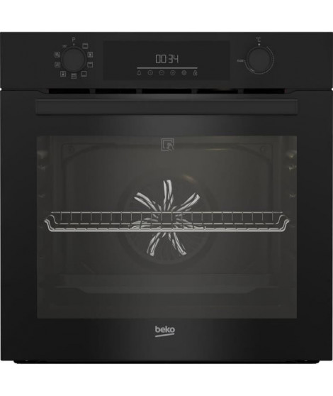 Four encastrable - Chaleur pulsée 3D - BEKO - BBIE11300BMP - Noir - 66 L - Porte froide GIFAM - 59,4x56,7x59,5 cm