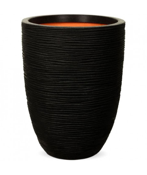 Vase élégant bas - CAPI EUROPE - RIB NL - 34 x 46 cm - Noir