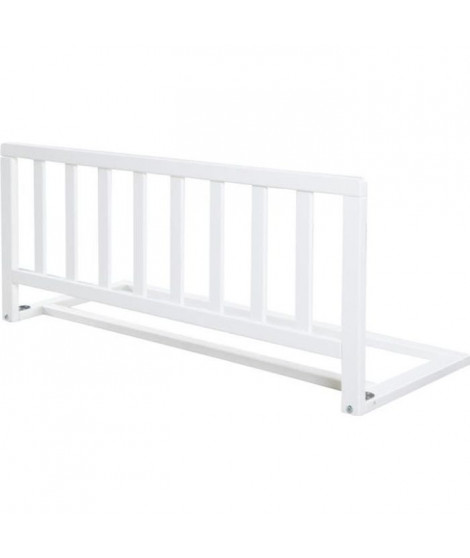 ROBA Barriere de Lit en Bois 90 cm - Protection Anti-Chute Sûre pour Bébés et Enfants - 18 mois a 5 Ans - Montage Facile - Blanc