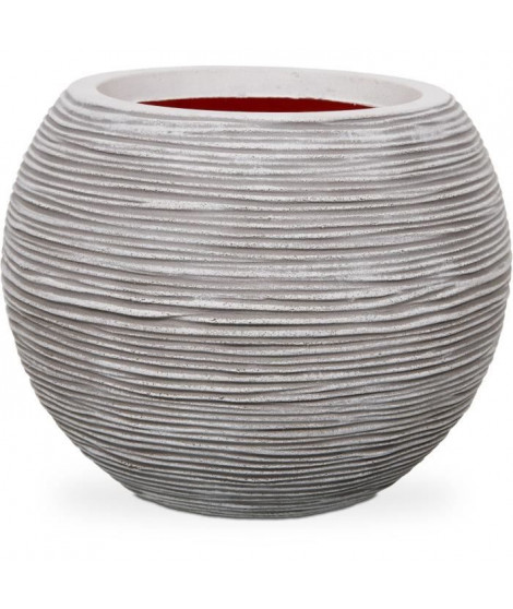 Capi Pot a fleurs Nature Rib rond 40 x 32 cm ivoire KOFI270 424219