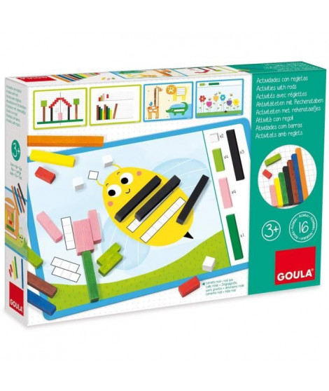 Jeu éducatif - GOULA - Activités avec réglettes - Apprentissage des nombres et logique mathématique