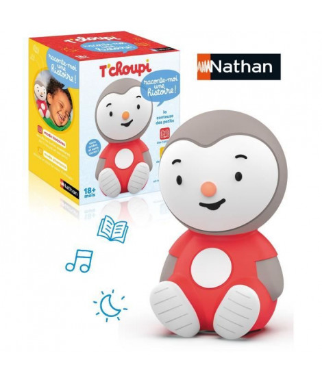 Livre interactif - NATHAN - T'CHOUPI  RACONTE-MOI UNE HISTOIRE - Conteuse avec histoires et chansons - Pour enfants des 18 m…