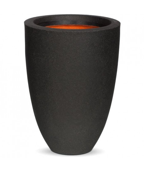 Capi Pot a fleurs Urban Smooth élégant bas 26x36 cm noir KBL781 424336