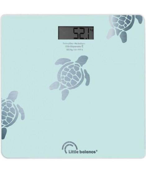 Pese-personne Little Balance Tortues Aqua USB-R BLEU