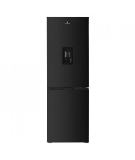 Réfrigérateur congélateur bas - CONTINENTAL EDISON - 325L - Total No Frost - distributeur d'eau- Noir - Classe D