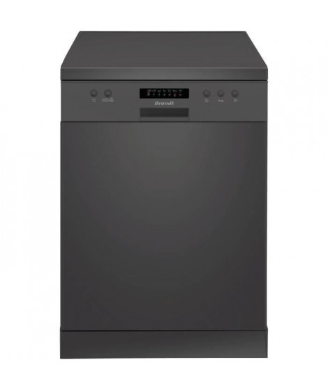 Lave-vaisselle pose libre BRANDT LVC337B - 13 couverts - L60cm - 47dB - Noir