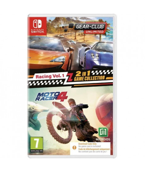 Racing Vol. 1 : 2 en 1 Game Collection - Gear Club Unlimited + Moto Racer 4 - Jeu Nintendo Switch - Code in a Box