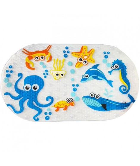 Tapis de bain - THERMOBABY - Antidérapant - Motifs d'animaux marins