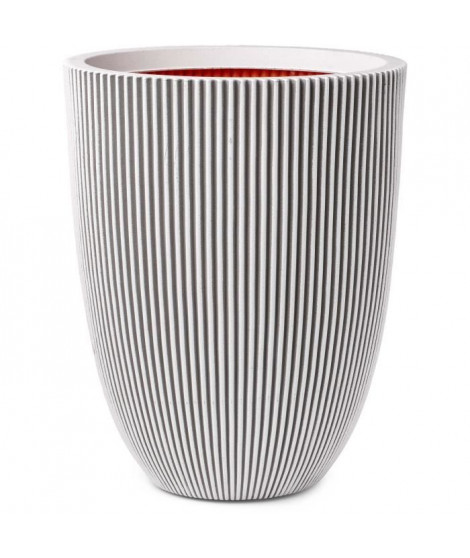 Capi Vase élégant Groove 34x46 cm ivoire 445498