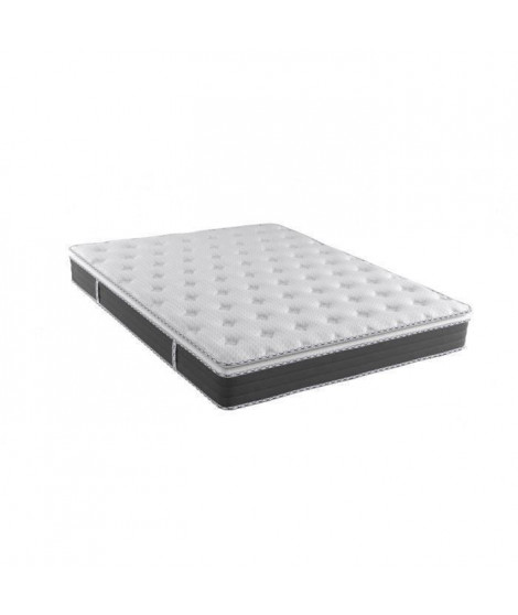 NUVOLA - Matelas - 140 x 190 cm - Epaisseur 27 cm - Ressorts - Surmatelas intégré