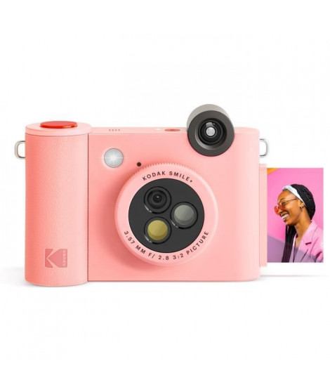 Appareil Photo numérique a Impression instantanée - KODAK - Smile+ - Rose