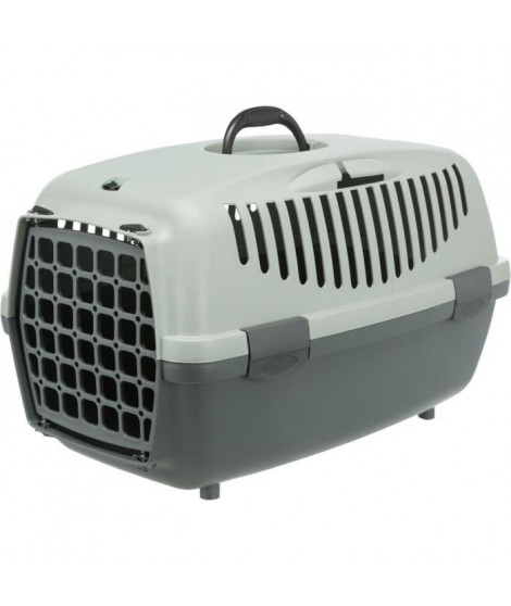 TRIXIE Box de transport Capri 1 - XS - 32 x 31 x 48 cm - Anthraciten gris et vert - Pour chien