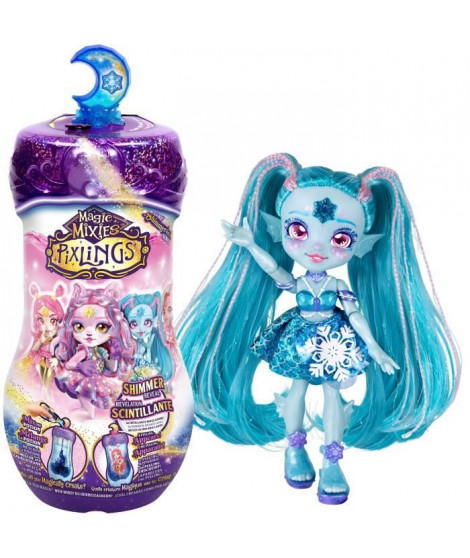 Poupée Pixling Sirene Saison 2 - MAGIC MIXIES - Poupée magique en flacon, 4 a collectionner, avec ingrédients