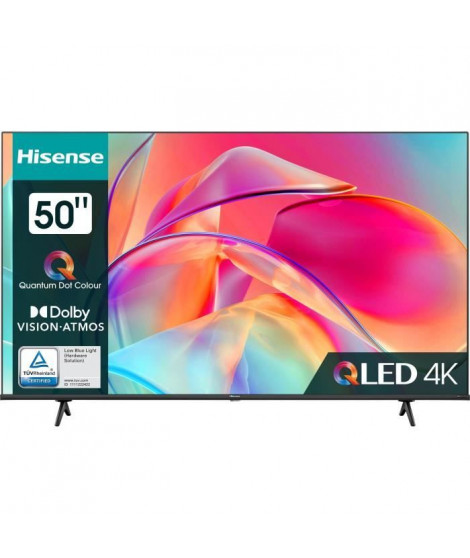 TV QLED - HISENSE - 50E77KQ - 50 (127 cm) - 4K UHD 3840x2160 - Dolby Vision - Smart TV - 3xHDMI - WiFi