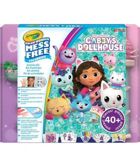 Coloriage - CRAYOLA - Color Wonder Activity Kit Gabby's Dollhouse - Coffret d'activités colorées! Des 3 ans